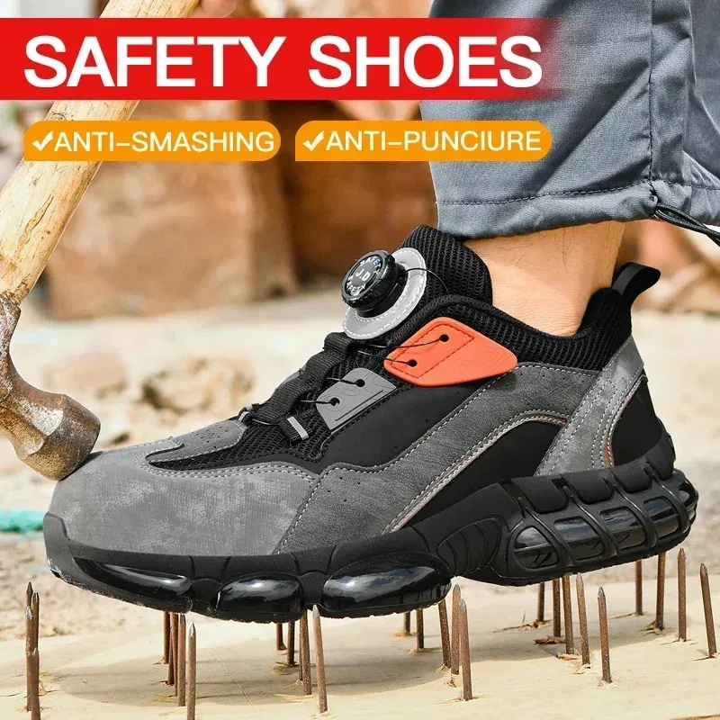 

Tactical For Army Boots Military With Side Zipper Men Anti-Slip Ankle Work Safety Hiking Shoes
