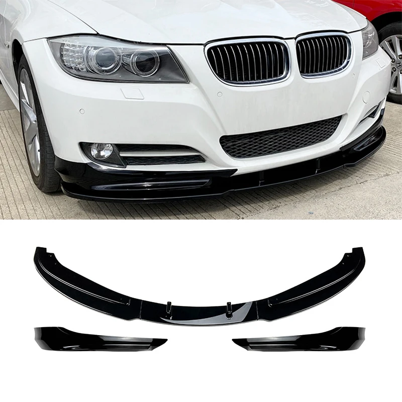 

Front Bumper Lip Spoiler For BMW 3-series E90 E91 LCI 320i 330i 2009-2012 Front Bumper Protector Lower Blade Splitter
