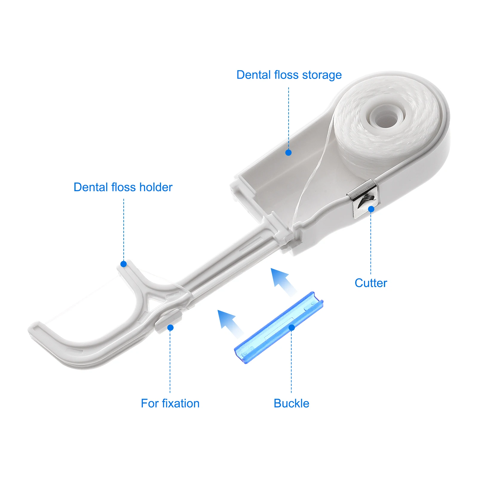 

Plastic Dental Flossers Teeth Floss Picks Ergonomic Handle Long Lasting Thin Smooth Easy Grip Durable Oral Care Tools For Adults