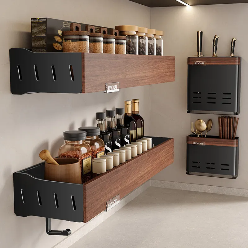 Kitchen Pot Lid Rack Wall Mounted No-Drill Organizer Cookware Storage Fas A B C 4