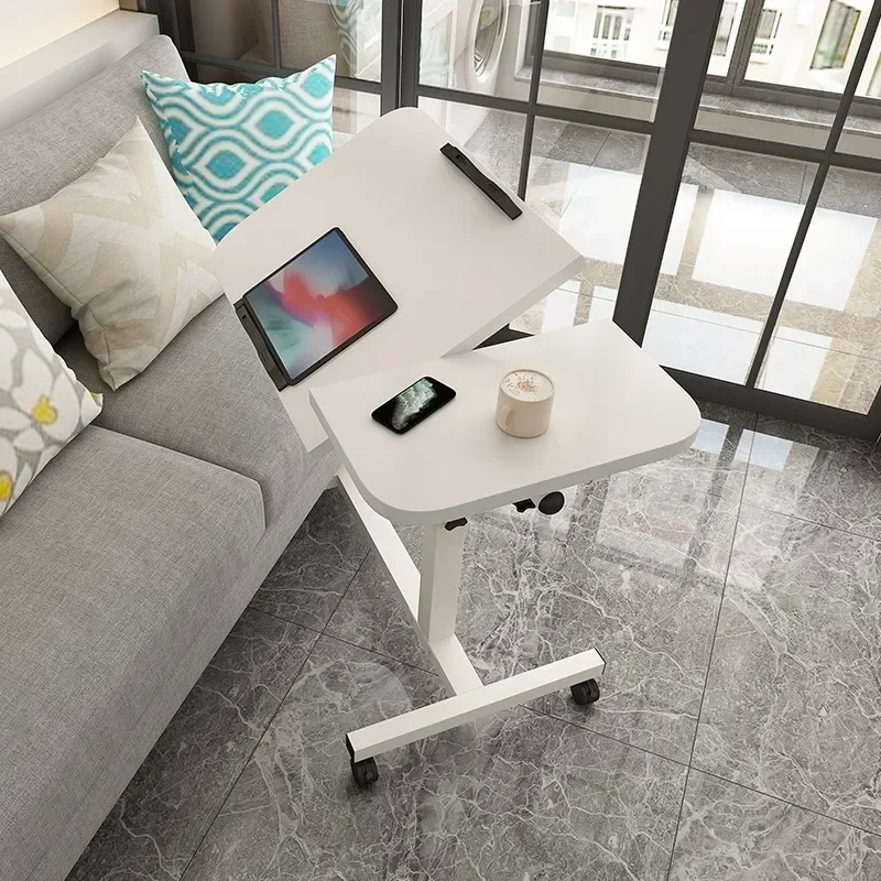 Multi-functional Mobile lifting bedside table Laptop computer table Standing office Lifting speech table Durable
