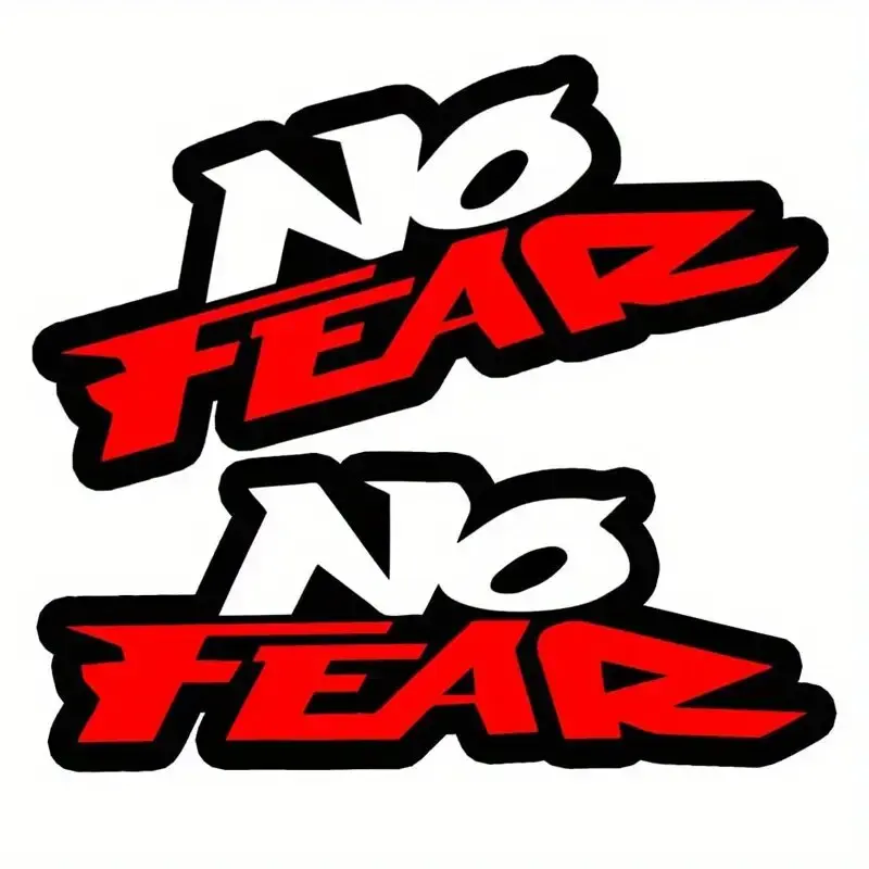 

No Fear Vinyl Stickers for Car Motorcycle Helmet Durable PVC Decals