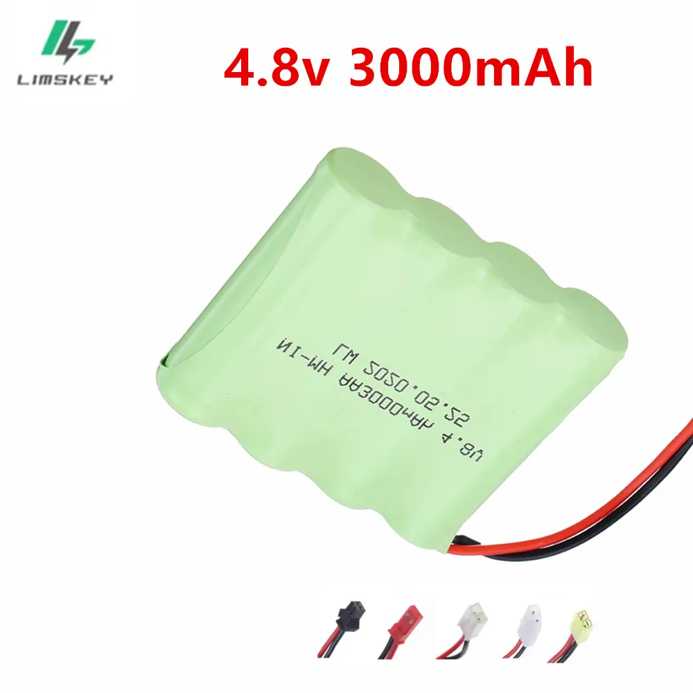 3000mah 4.8v Nimh AA Rechargeable Battery For RC toys Tanks robots cars trains robots model accessory