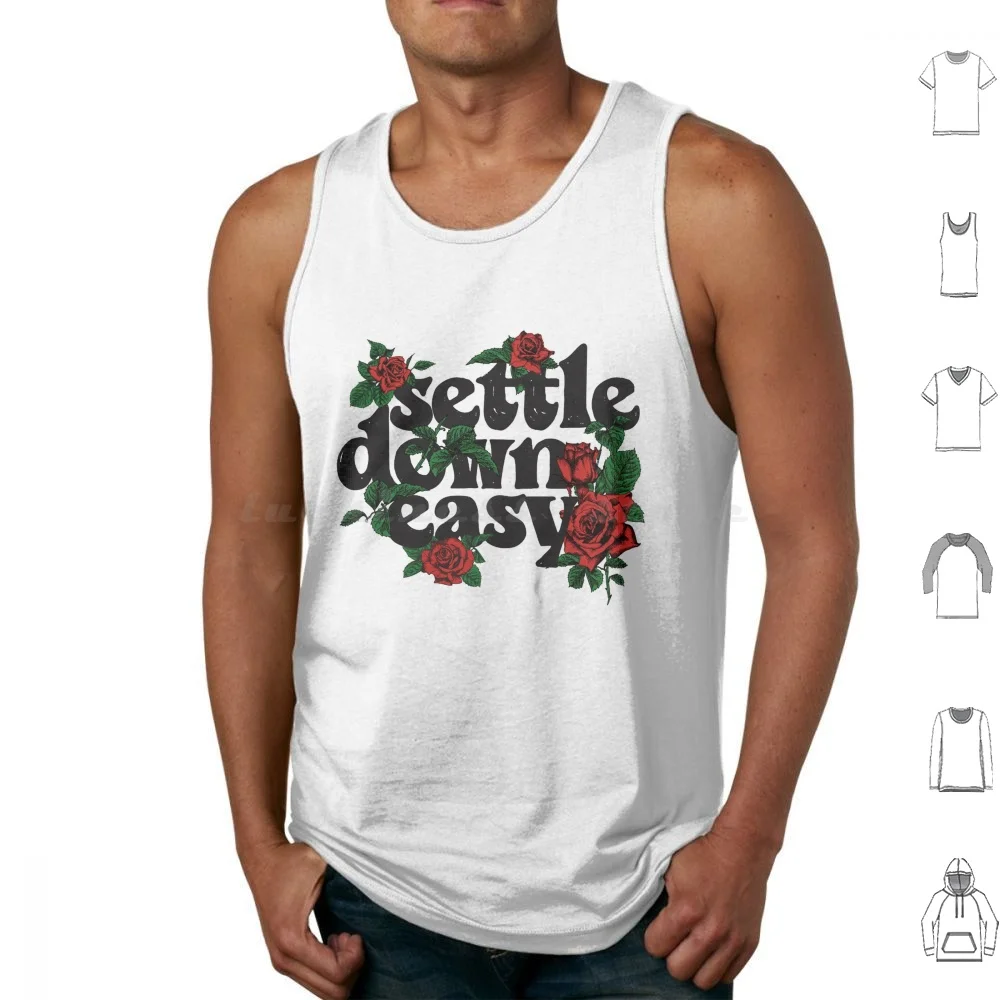 Grateful Settle Down Easy Dead Tank Tops Vest Sleeveless Dancing Bears Rainbow Rainbows Bears Skull Music Lover Band