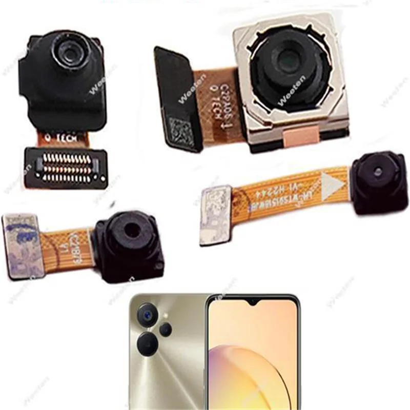 Front Rear Camera For Realme 10 5G RMX3615/10 4G RMX3630 Back Main Front Selfie Facing Camera Module Flex Cable Repair Part