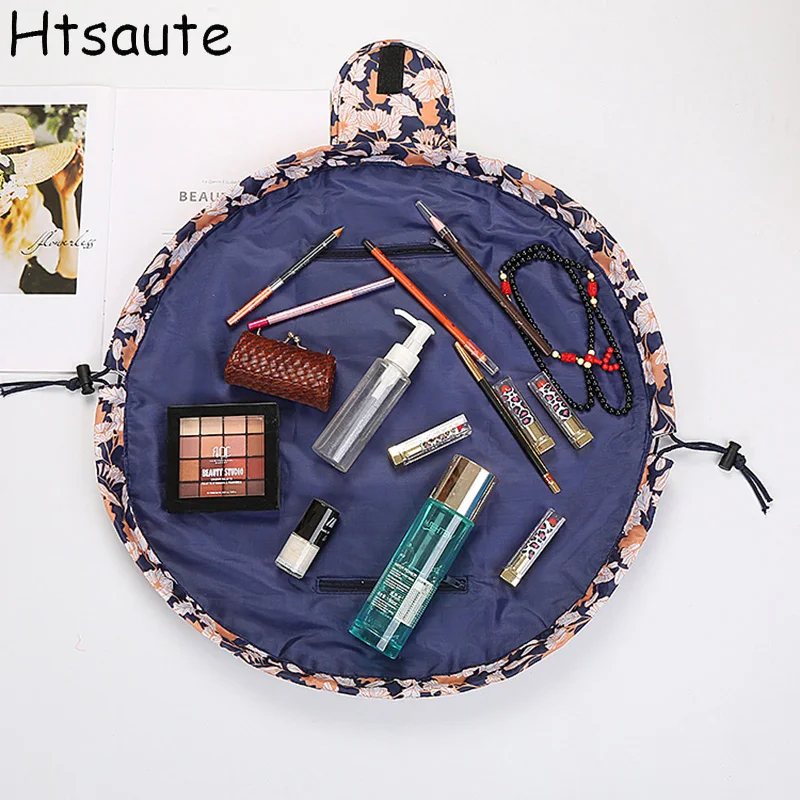 

Polyester Large Lipstick Cosmetic Case Markup Bag Key Drawstring Storage Bag Women Jewelry Tote Rope Pouch String Bags Organizer