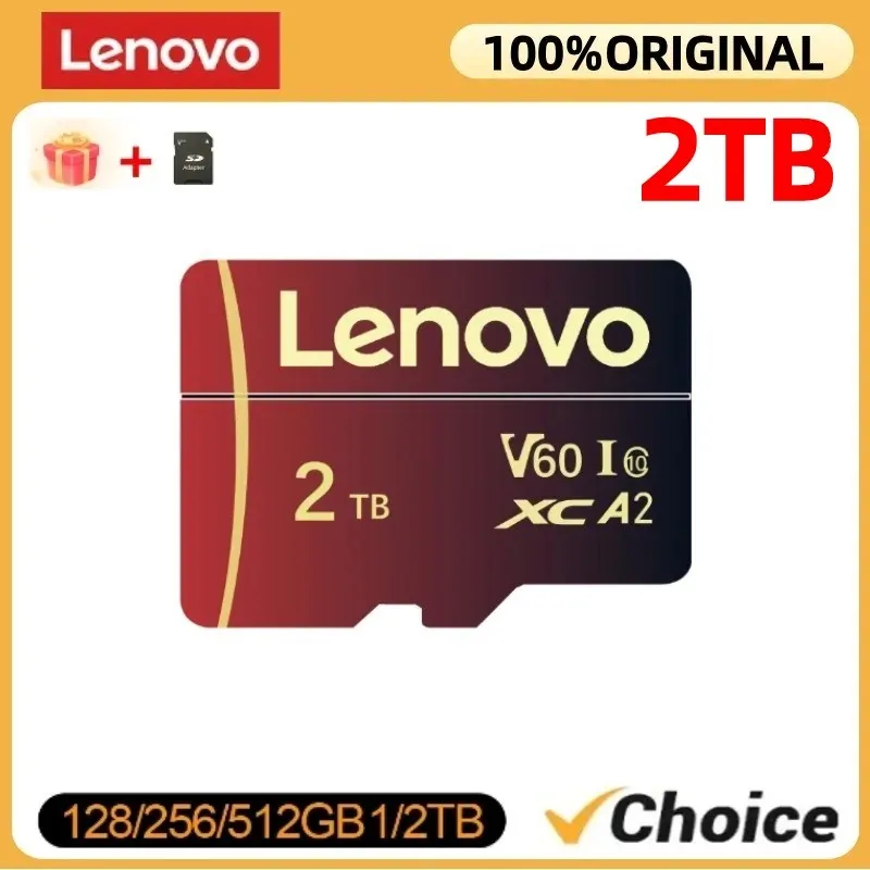 Lenovo V30 Mini SD Card 2TB 512GB Micro Card Class10 Memory Card 128GB 64GB SD Micro Flash Card A2 256GB For Surveillance Camera