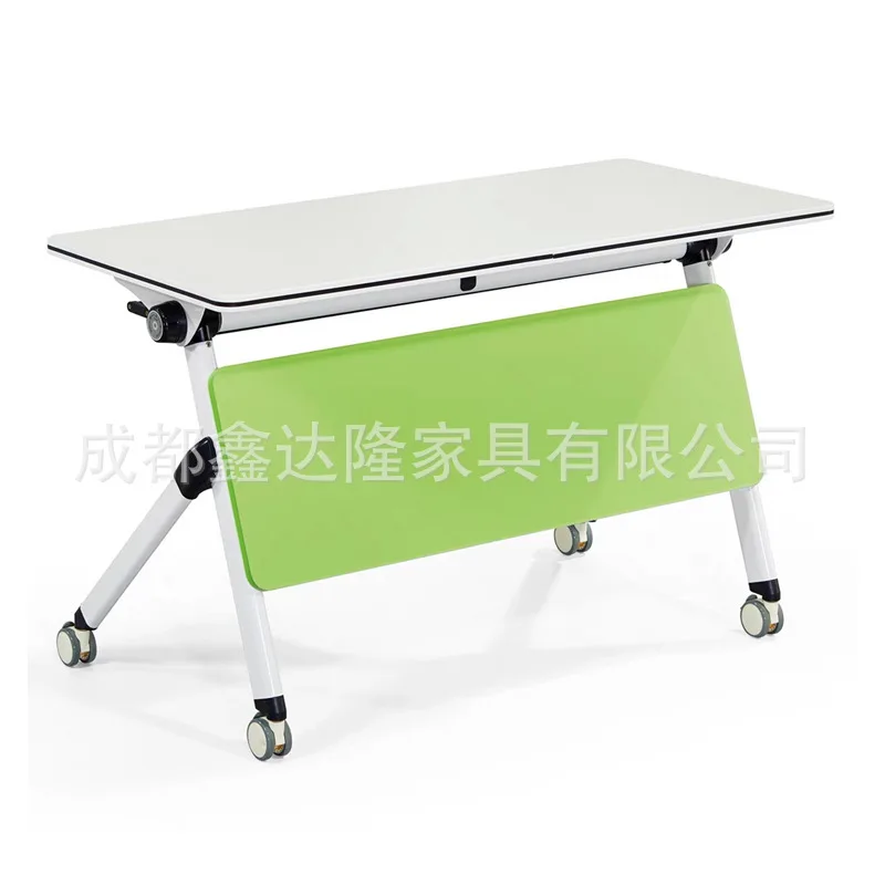 Simple folding conference table and chair combination movable small training conference table desk modern negotiation desk