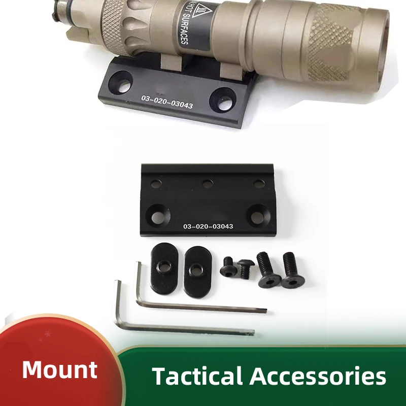 

Tactical flashlight M300 M600 DD CNC Keymod M-LOK Rail Scout Light Offset Side Mount Hunting Accessories