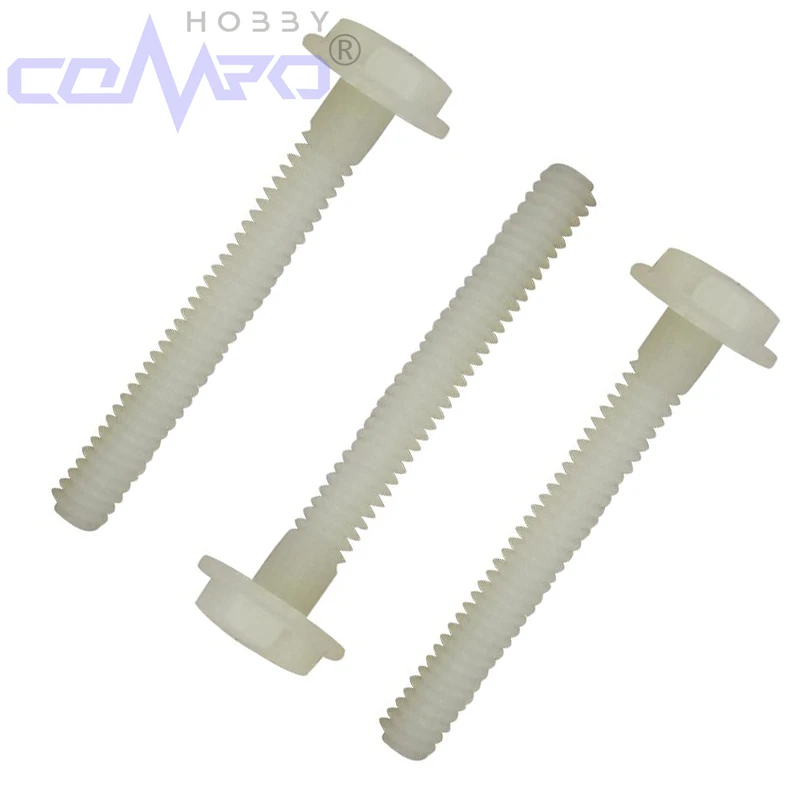 

10 Pcs M6 Metric Nylon L30-75mm Thumb Screws Bolt Screw Set for RC Airplane Model DIY Accessories Replacement Parts