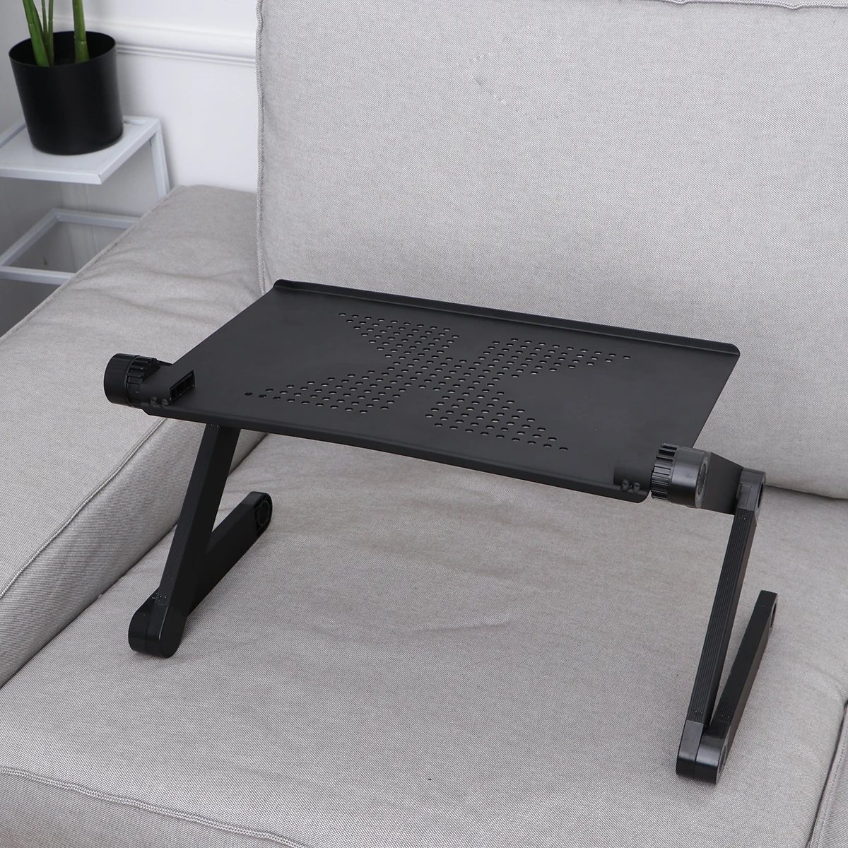 

Foldable Bed Table Laptop Desk Aluminum Alloy Compact Design Lightweight Portable Camping Home Office Use