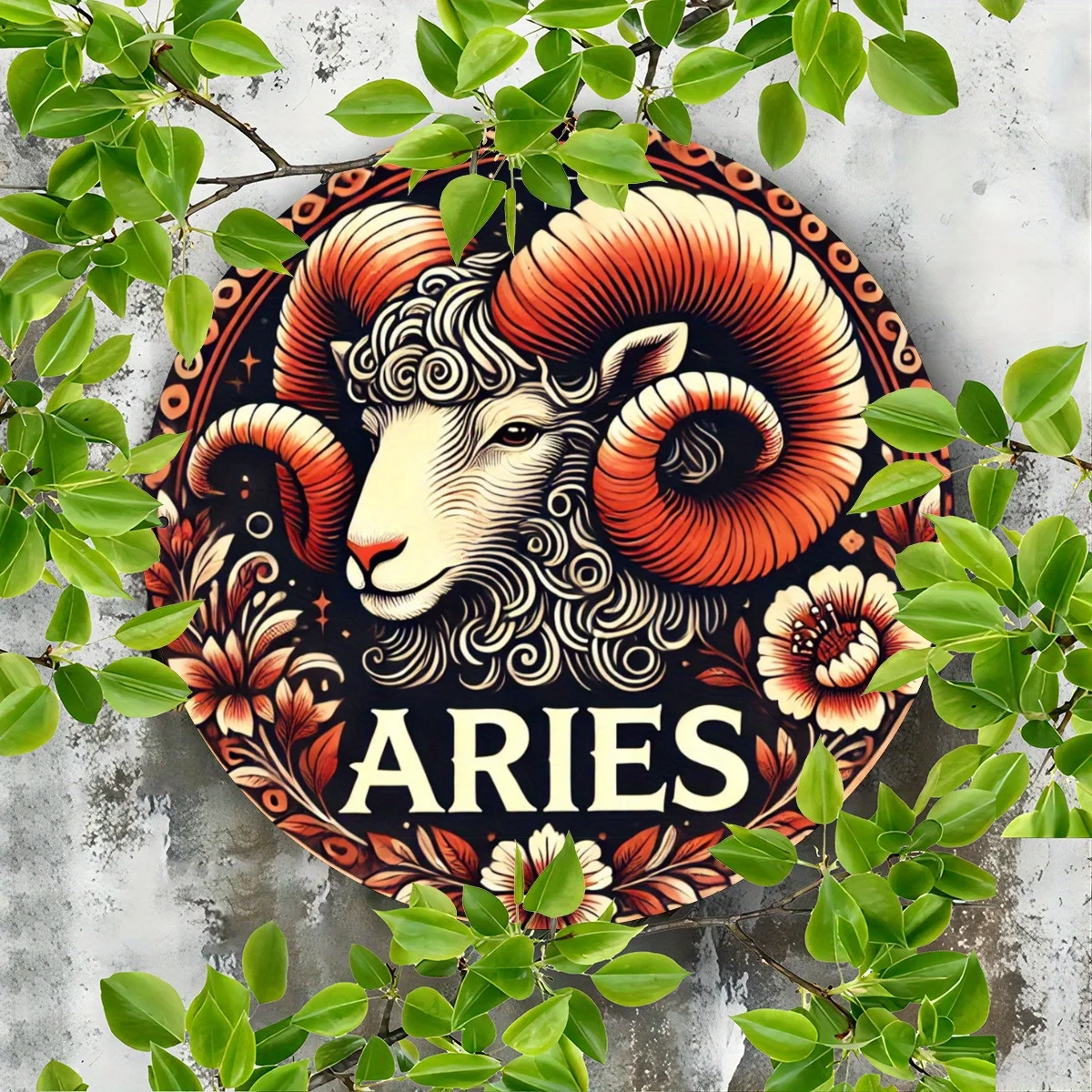 Aries Zodiac Sign 8x8