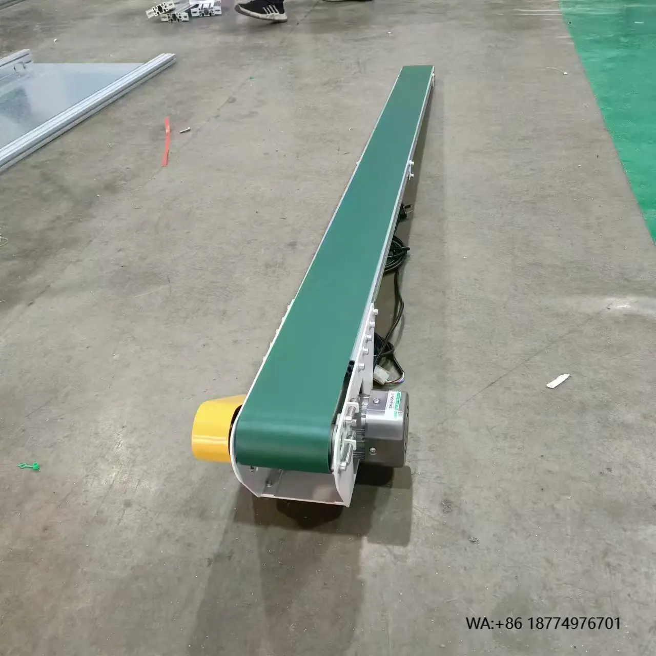 

Эффективный небольшой зеленый ленточный конвейер из ПВХ, регулируемый небольшой ленточный конвейер из ПВХ