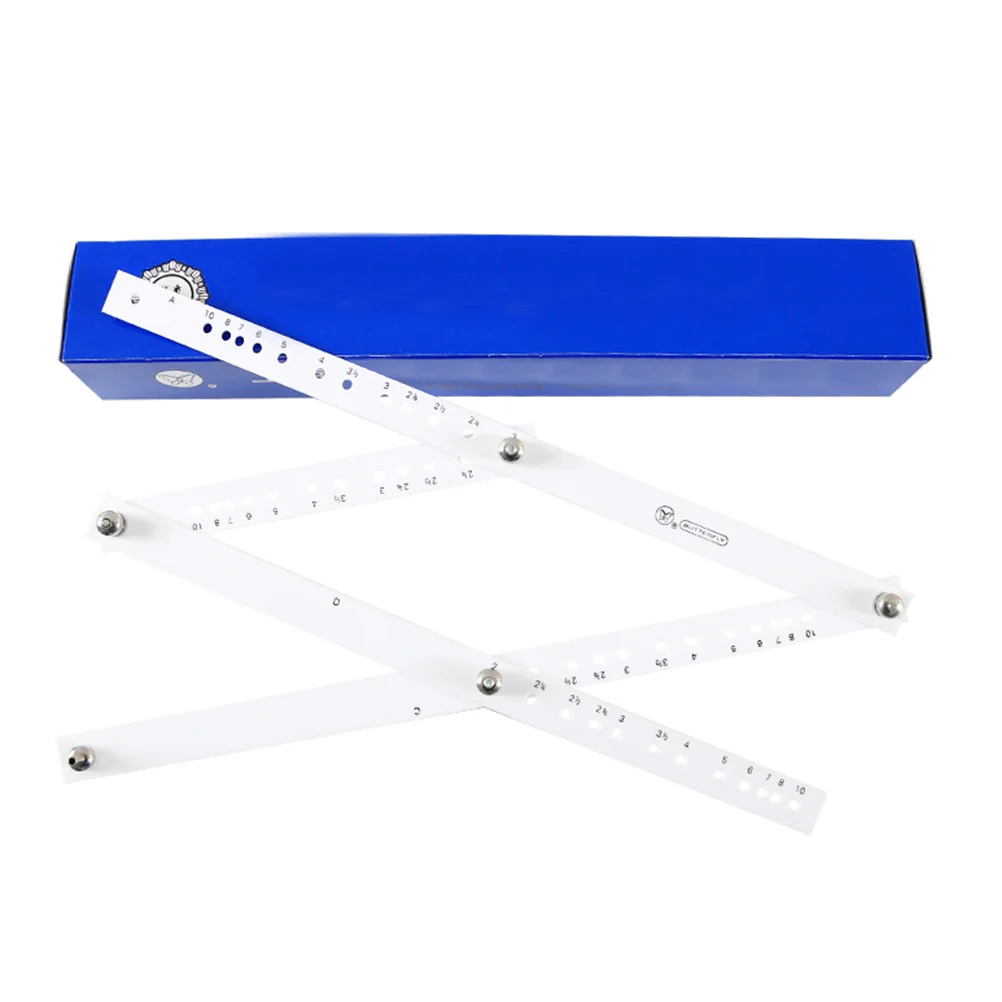 

Zooming Scale Ruler Magnification Professional Drawing Tools Ruler for Angle Measurement Student School Office Supply