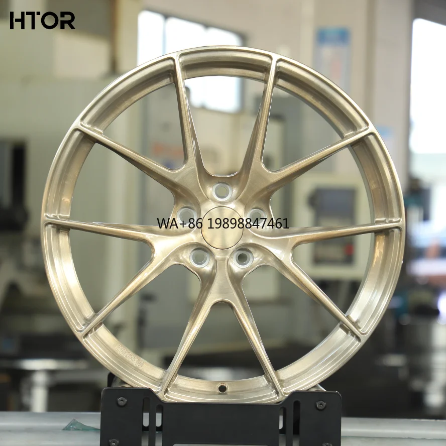 

HTOR Vs-5rs Recessed One-piece Forged Wheel Double Five Spokes 18-20 Inch Brushed Light Gold New Custom-made 5X120 5x112 for E30