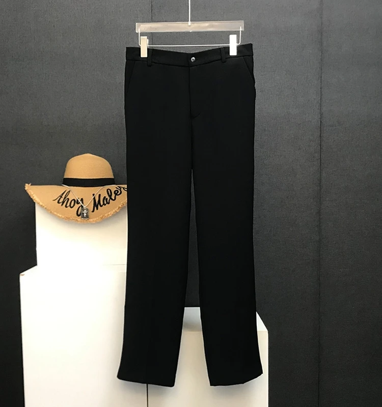 

Fall New Korean Sle Men's Straight Leg Loose Bla Suit Pants Casual Long Trousers Versatile Faionable Youth ular