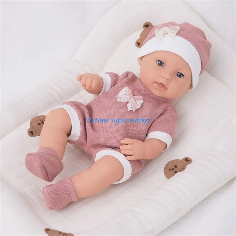 090B 12in Reborns Baby Doll with Real Looks Skin Movable Joints Great for Parent Child Interaction and Early Learning