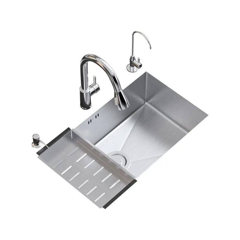 

Kitchen, Undercounter Basin, Sink, Stainless Steel, Silver, Single Sink, Vegetable Sink, Dishsink, Deepening