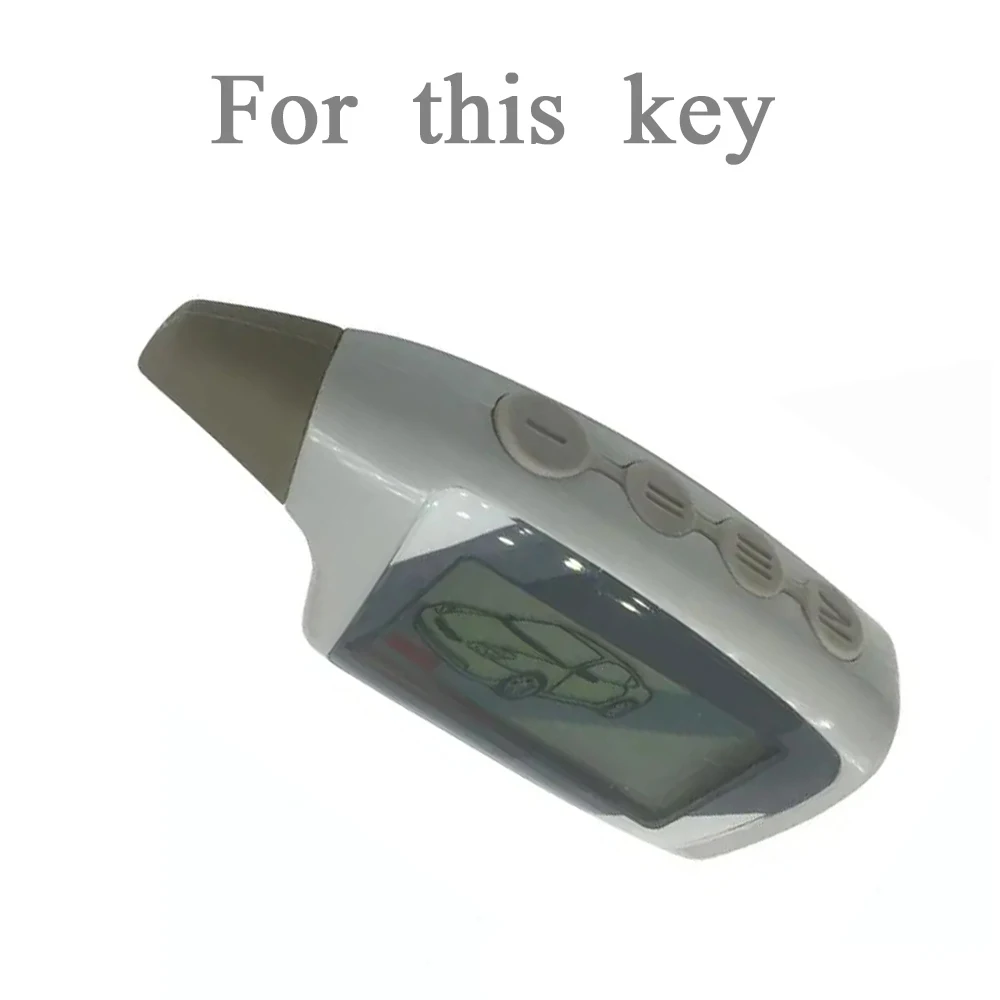 TPU TWO-WAY LCD Remote Control Key Chain M5 for Russian Two Way Car Alarm System Scher Khan M5 Scher-khan Magicar 5 6