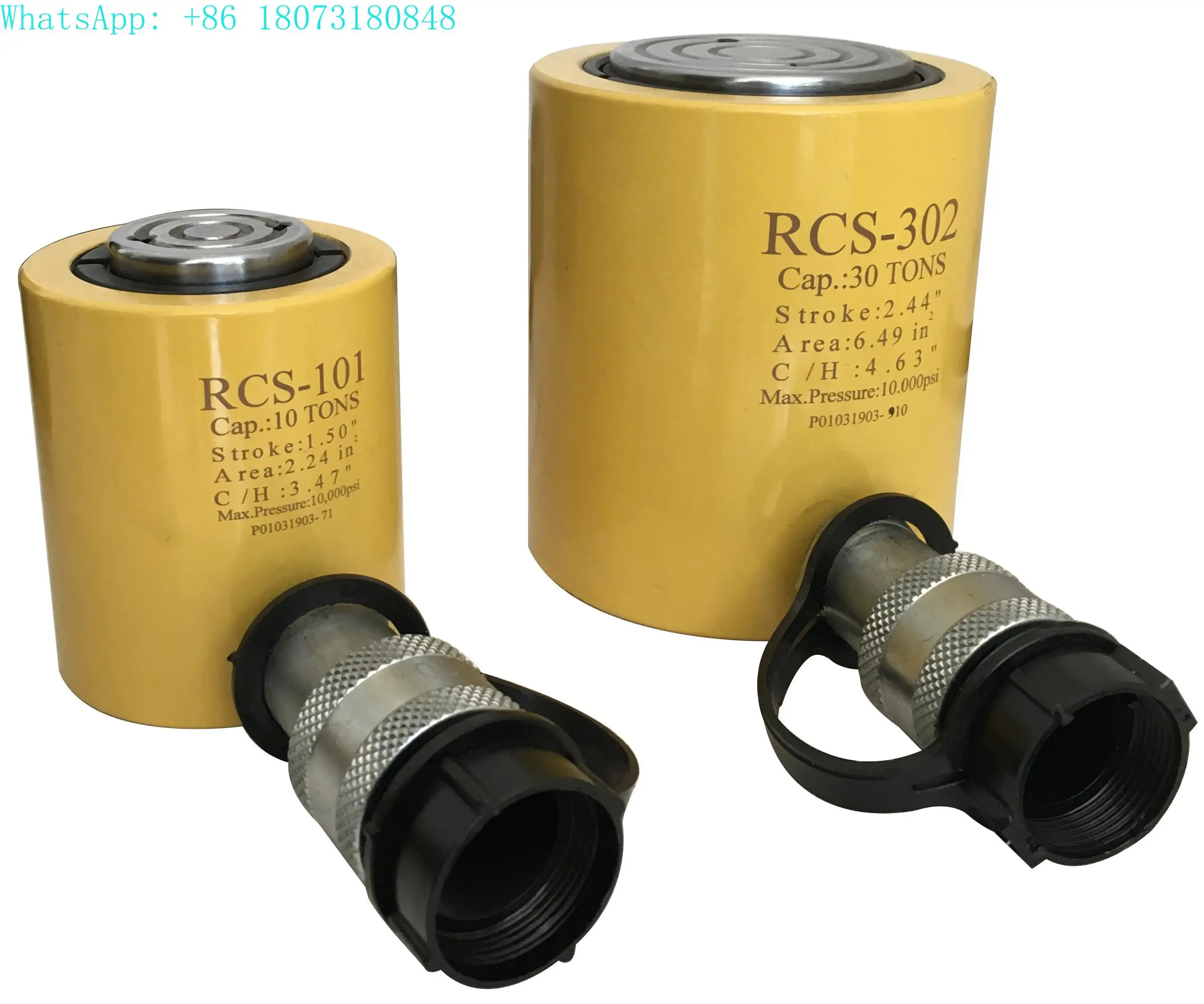 

RC-101 Hydraulic Cylinder Jack Single Acting Spring Return Collar Threads Cylinders Corrosion Hydraulic Tool