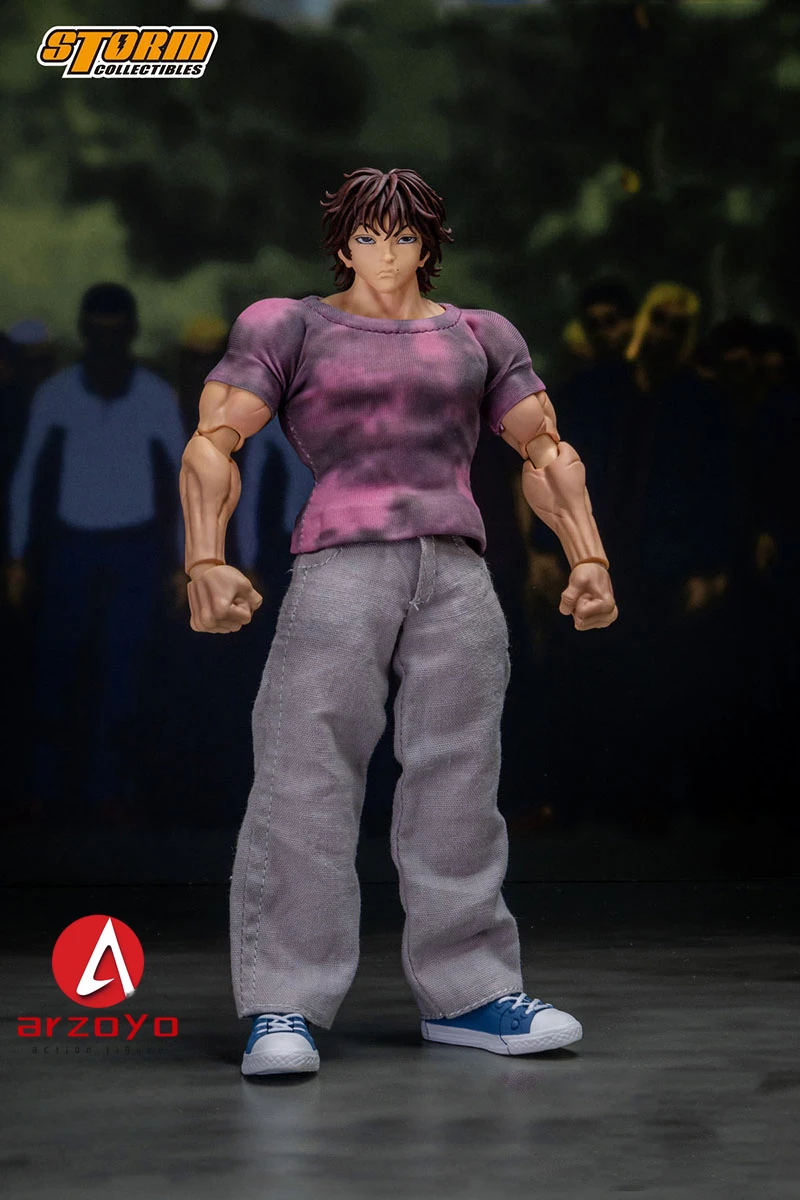 2025 Q1 Storm Toys KIBK05 Baki Hanma Action Figure with 4 Head Sculpts Soldier Figurine Full Set Collectible Model Toy