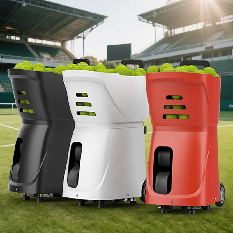 

Интеллектуальная машина для теннисных мячей на открытом воздухе, в помещении, с управлением через приложение, машина для стрельбы для запуска теннисных мячей, падел