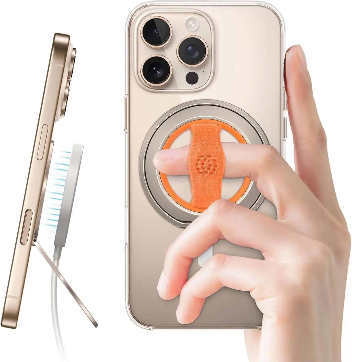 Imagen de EWA MagOne Soporte magnético para teléfono de tercera generación, soporte magnético para anillo de dedo para soporte de anillo Magsafe para iPhone 16,15, 14, 13, 12