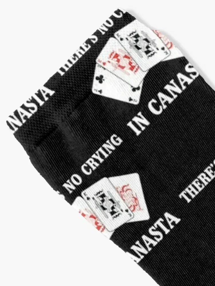 Funny Card Player No Crying In Canasta product Socks funny gift Christmas Novelties Male Socks Women's