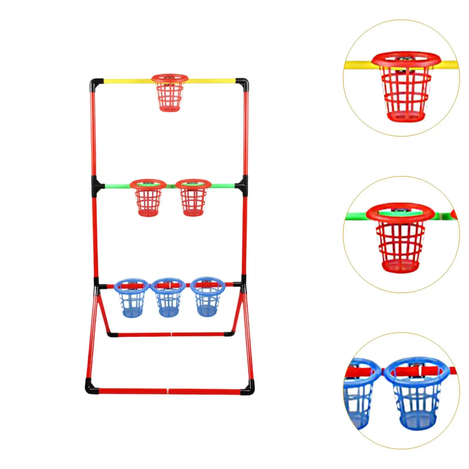 Gioco di secchiello per sacchi di fagioli con cestino Sacchetti di fagioli per prato Toss Party Game Giocattoli da cortile