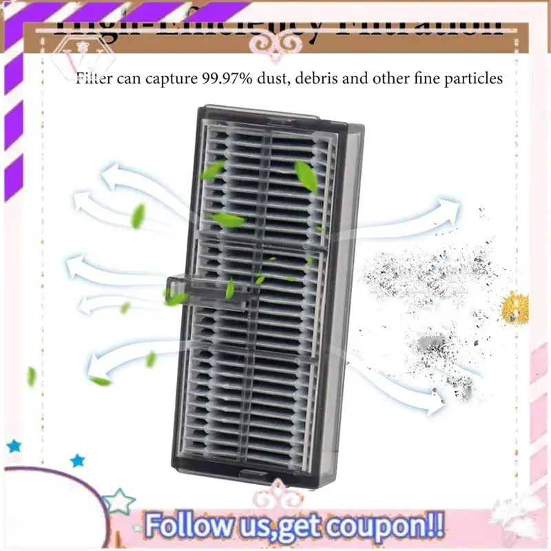 حزمة ملحقات كاملة متينة لـ Mova P50 Pro Ultra/P10 Pro Ultra: تتضمن فرشاة جانبية رئيسية وفلتر HEPA وسادات ممسحة و Dus