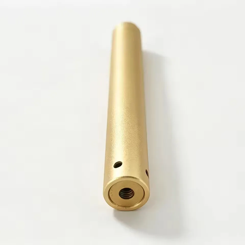 Handheld Mini 450nm 100mW Dot/Line/Cross Blue Laser Module Focusable Positioning Gold Stainless Steel