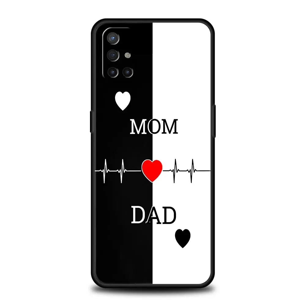 Phone Case For OnePlus 12 11 10 9 Pro 9T 12R 10R 9R 9RT 10T 8T 8 7 6T 7T Nord 2T CE 2 5G N200 N10 Cover Cute Couple Letters art