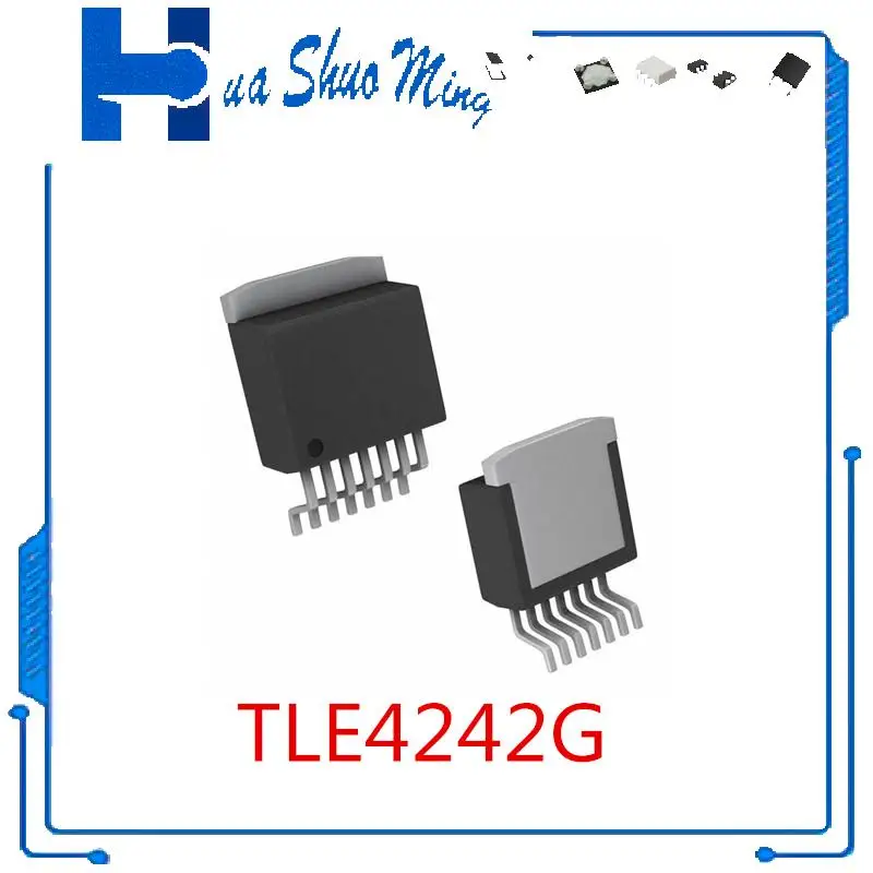 10Pcs/Lot TLE4242G-A TLE4242G TLE4242 4242G 4242 TO-263-7  TLE4997E2 TLE4997 TO-92