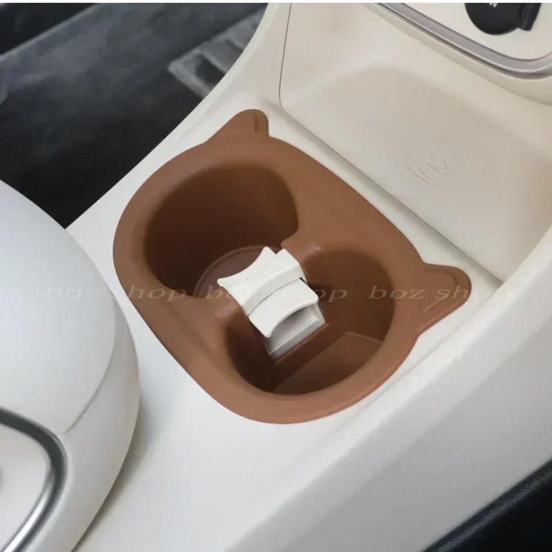 Water Cup Storage Box For ORA 03 2023 2024 Car Interior Central Control Silicone Storage Box Water Cup Box Storage Modification