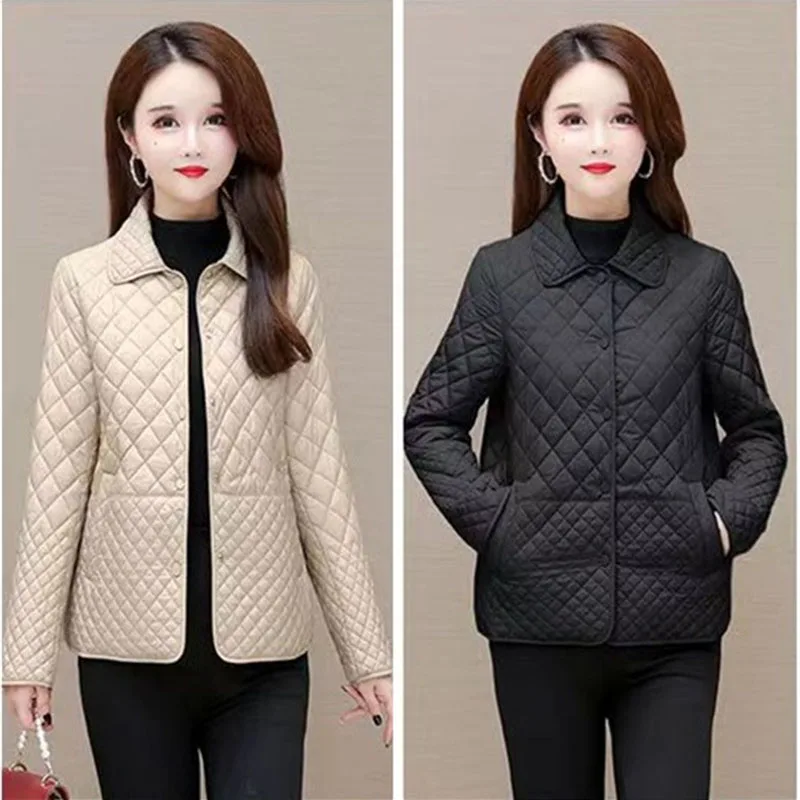 2023 NEW Autumn Winter Coat Fashion Women\'s Lightweight Down Cotton Keep Warm Jacket Female Korean Casual Outerwear Tops