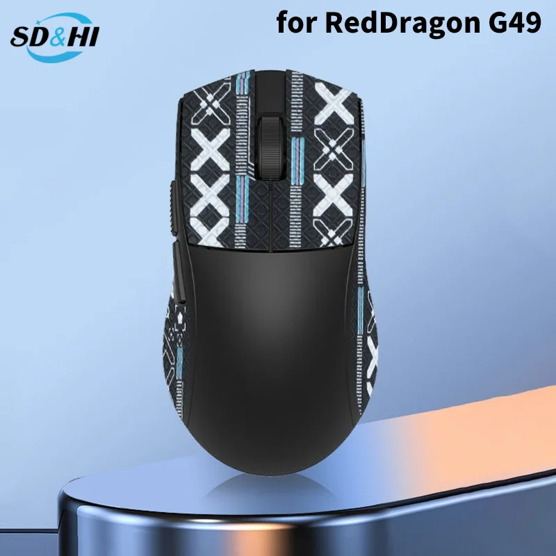 Anti-deslizamento mouse grip fita skate adesivo para reddragon g49 gaming mouse desktop gamer antiderrapante sugar suor acessórios