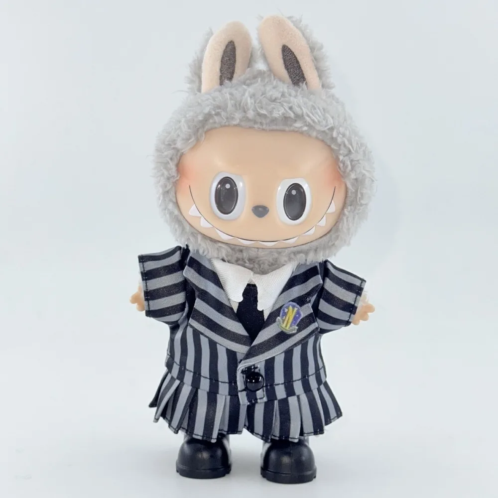 

For 17cm Labubu Doll Clothing Outfit Anime Cosplay Costumes Dolls Accessories Sitting Party Playing House Game Gift Toys