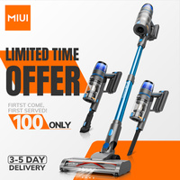 Smart Cordless Vacuum Cleaner with Breathing Light and LED Floor Brush Light, Can be Hung with Multiple Accessories, Blue