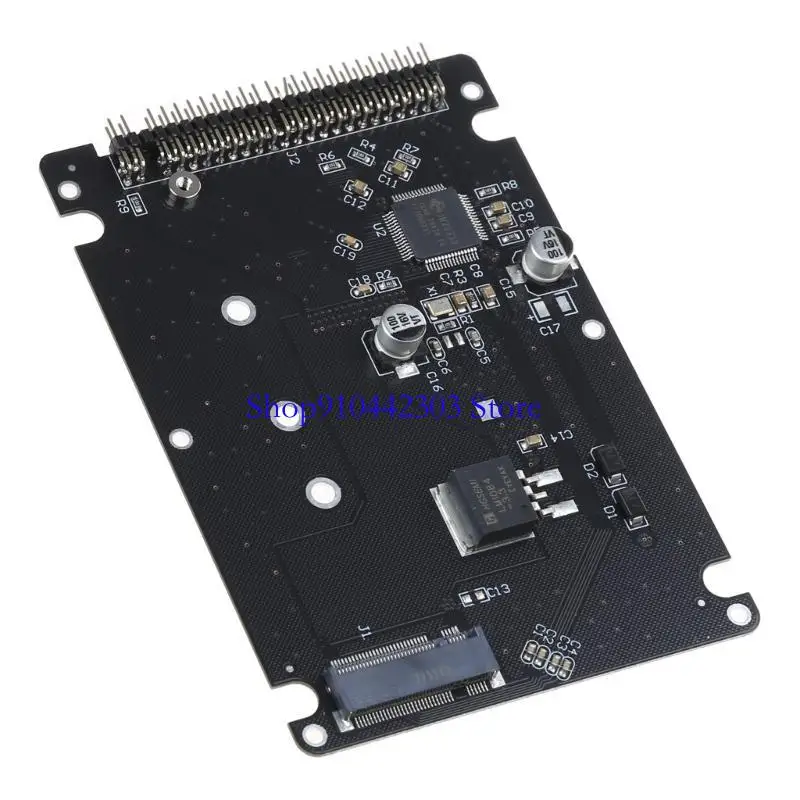 44-poliger B+M-Schlüssel NGFF M.2 SSD auf 2,5-Zoll-IDE-Konverter M.2 IDE-Adapter, unterstützt 2230 2242 2260 2280 M.2 auf IDE-Gehäuse – Detail 3