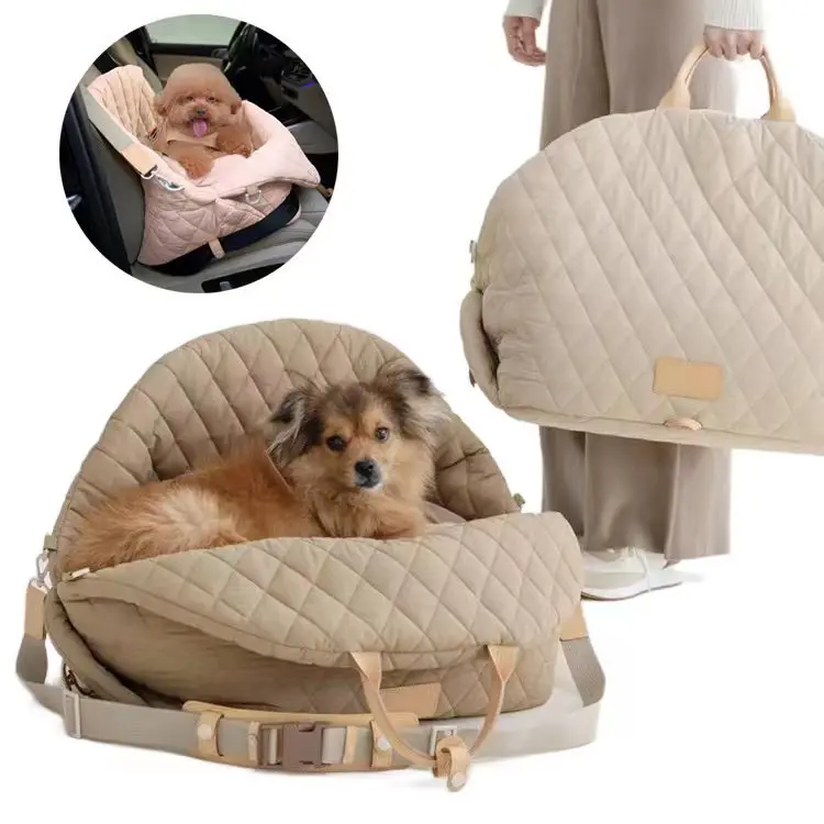 

Dog Carrier Handbag Luxury Car Seat Pet Travel Bed Safety Pet Booster For Small Dogs Cat Portable Washable Puppy Carrier Tote