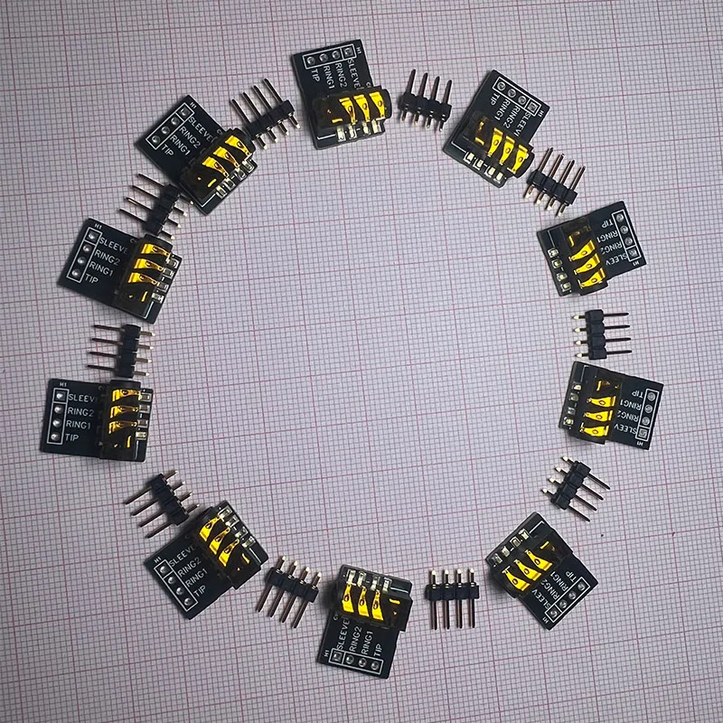 5/10PCS Gold plating TRRS/TRS 3.5mm Audio Socket Jack Breakout Headphone Video Audio MP3 Jack Professional Module 3.5 MM Board