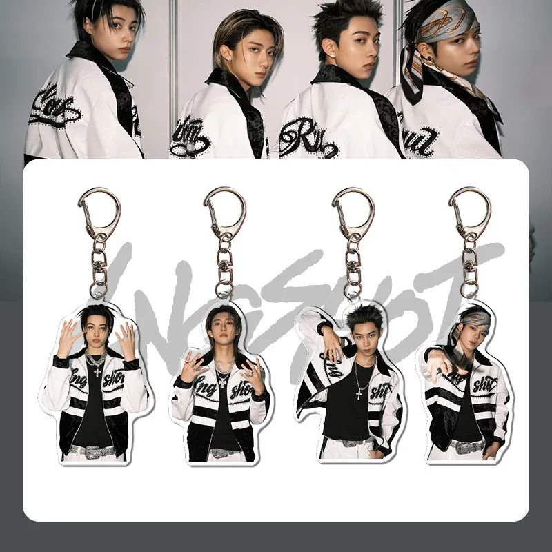 LNGSHOT New Idol Keychain SHOT CALLERS Album HD Photo Figure UV