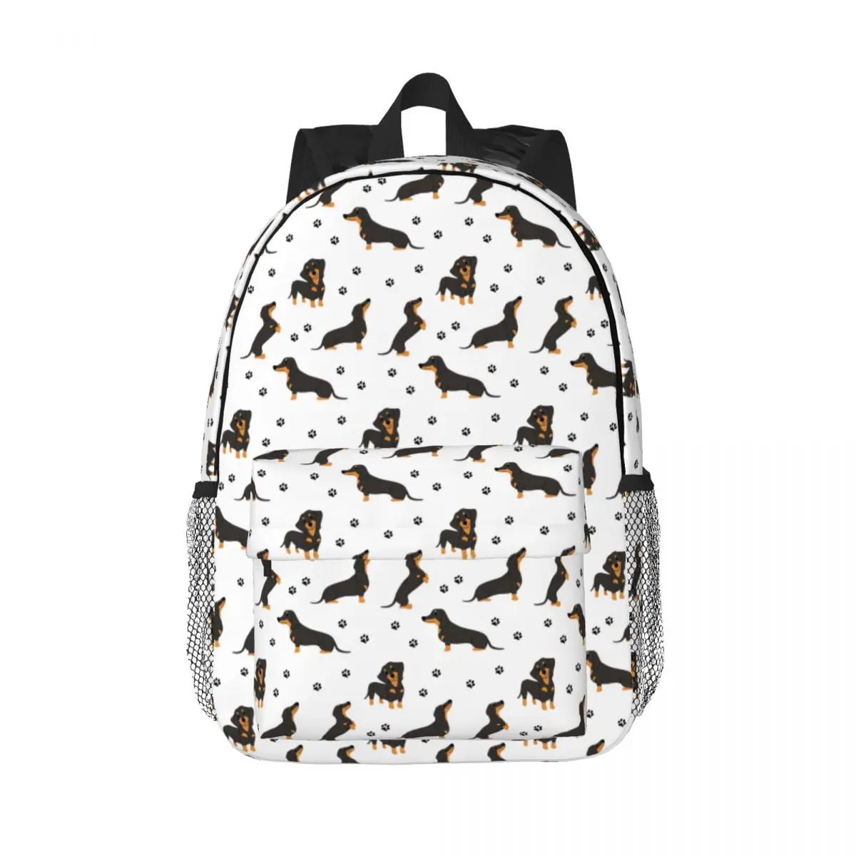 

Dachshund Dog Pattern With Dog Paws Backpacks Teenager Bookbag Students School Bags Laptop Rucksack Shoulder Bag Large Capacity