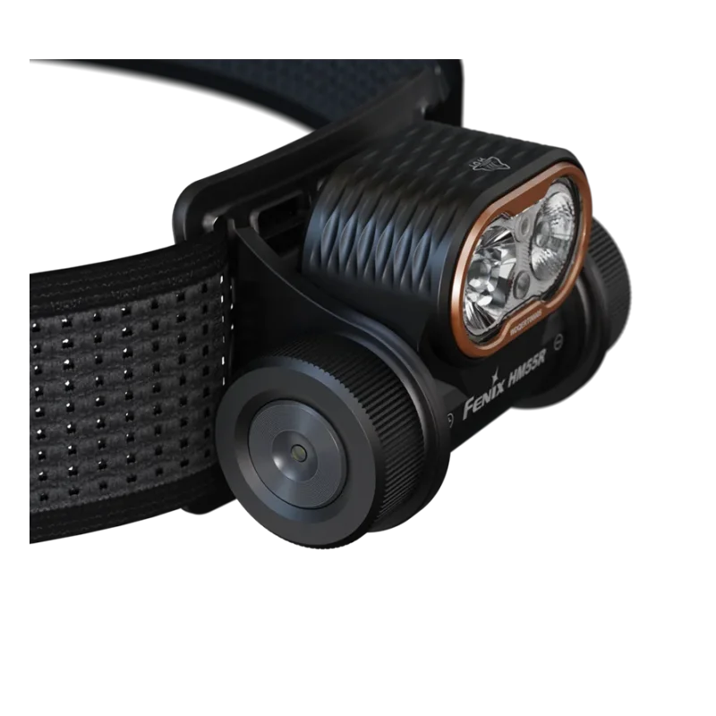 Легкая налобная фара FENIX HM55R, 1200 люмен, перезаряжаемая через USB-C, с аккумулятором 1600 мАч