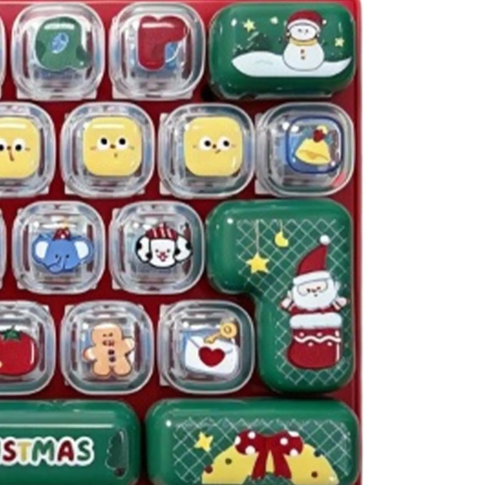 Keyboard Clicker Keychain Christmas Stress Reliever Purse Pendant Holiday Purse Pendant For Kids Teens Adults Students Travelers