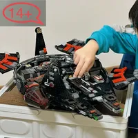 MOC The Dark Falcon Modular 1579PCS 75389 Architecture DIY Assembly Toy Christmas Birthday Gift