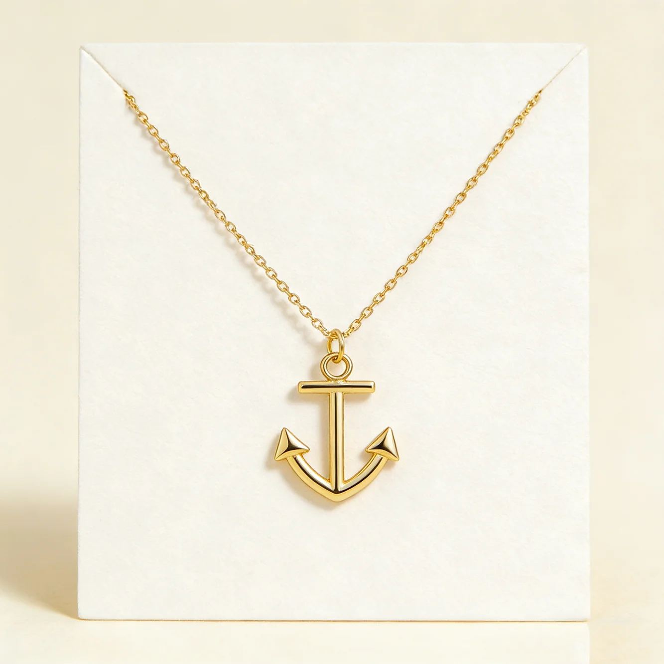 

FULSUN Anchor Pendant Necklace 925 Sterling Silver 14K Gold/Rhodium Plated Women's Nautical Jewelry