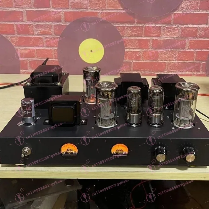 50 High Power 300B Vacuum Tube Amplifier Kit Handmade Point-to-Point Welding Dual VU Meter HiFi Class A Audio Amp