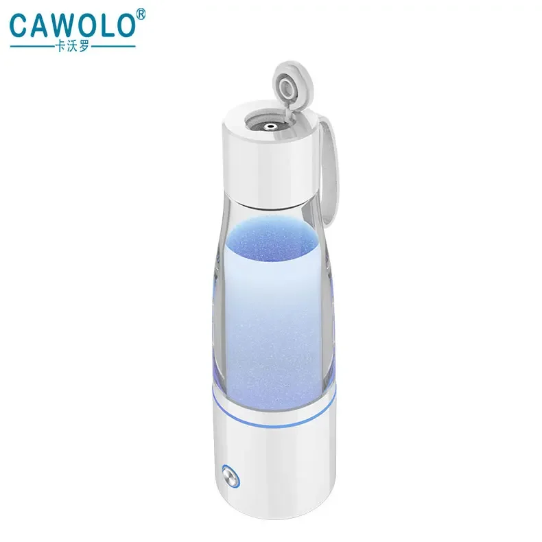 Cawolo 200ml plastic portable tritan food grade hydrogen rich ionizer water bottle custom