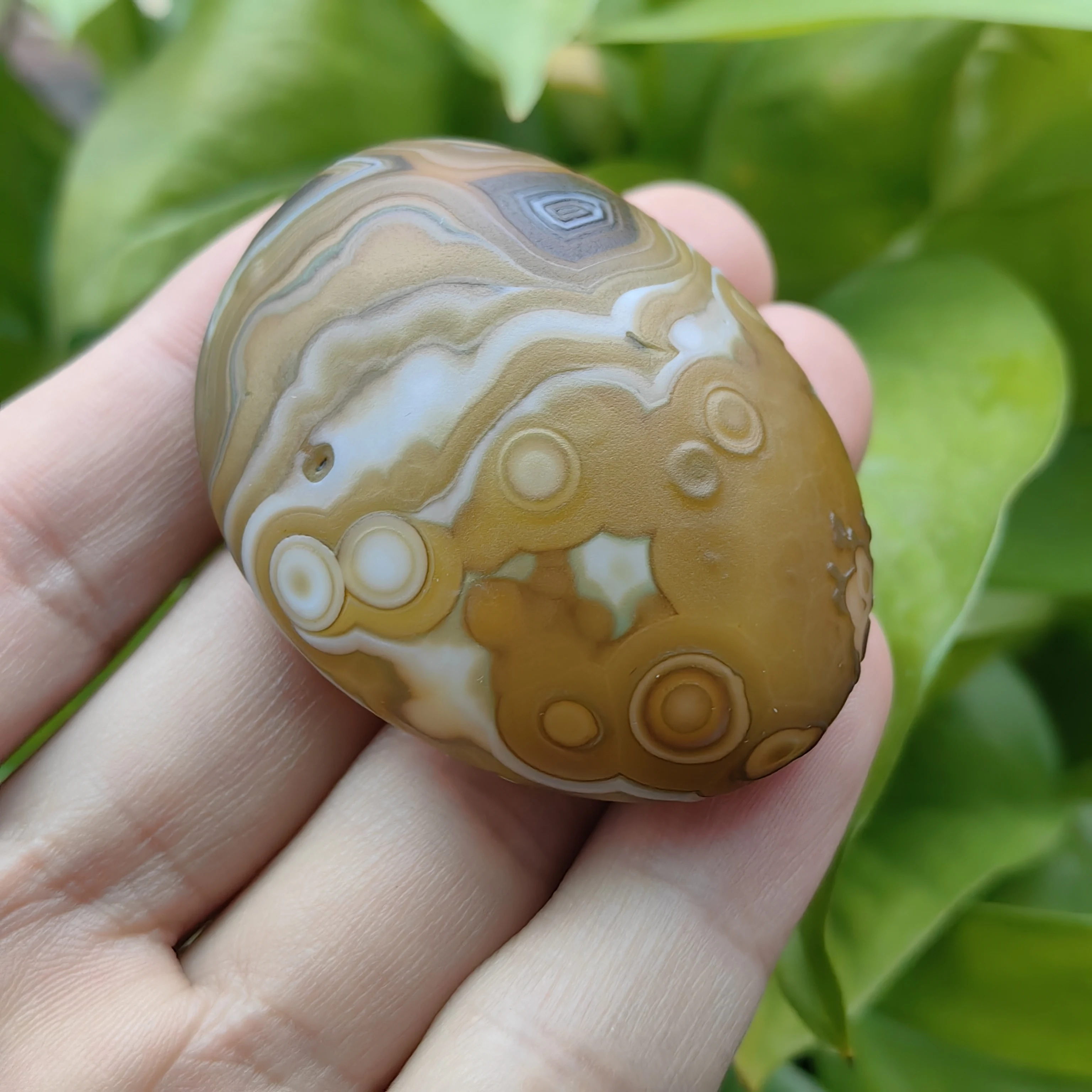 

Натуральный необработанный агат «Божественное Глазное» для декора, привлекающий удачу, богатство, снимающий стресс, отпугивающий зло